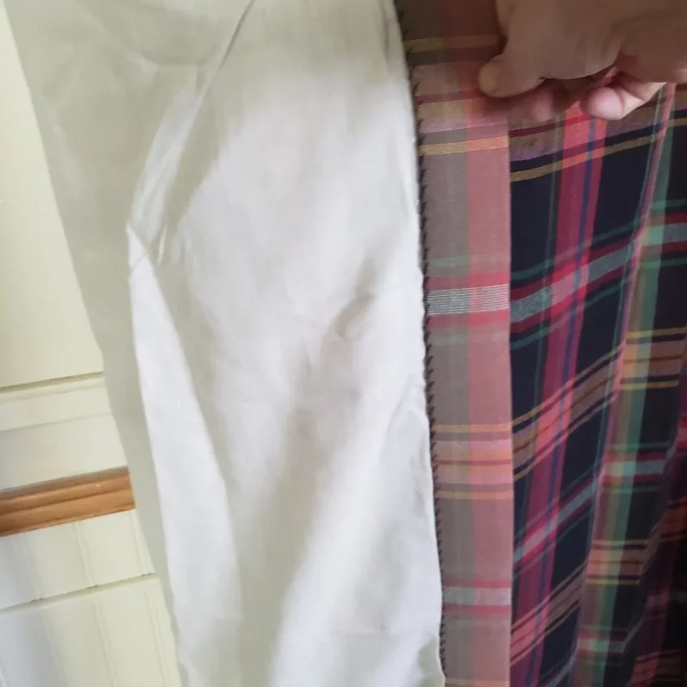 Custom Drapes Rod Pocket Tartan Plaid Heavy Twill Cotton 78W x 80L Lined Weight